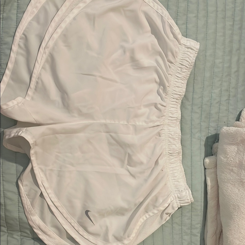 Nike White Athletic Shorts